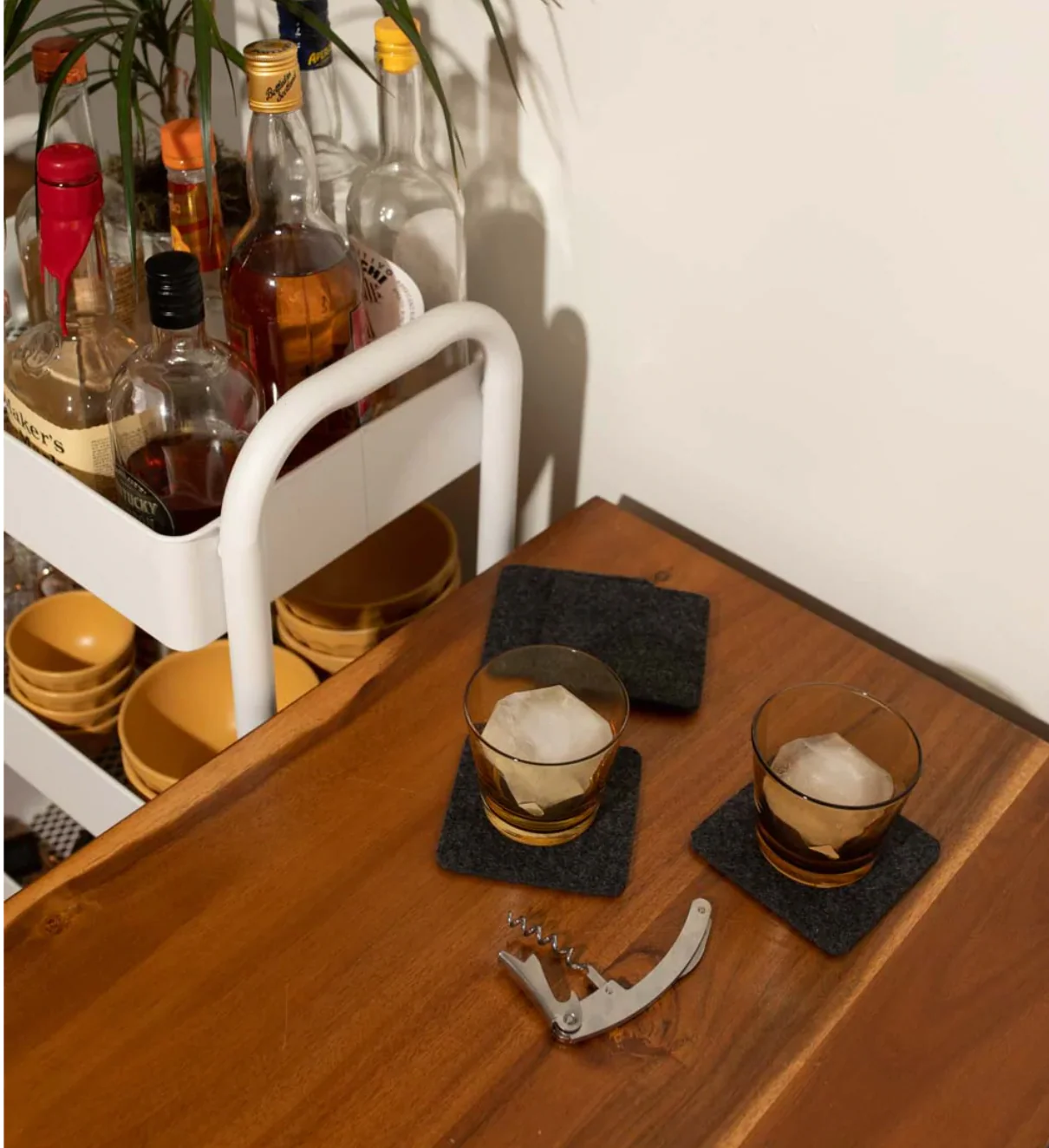Graf Lantz Bierfilzl Square Felt Coaster – Charcoal – 4pk - Image 4