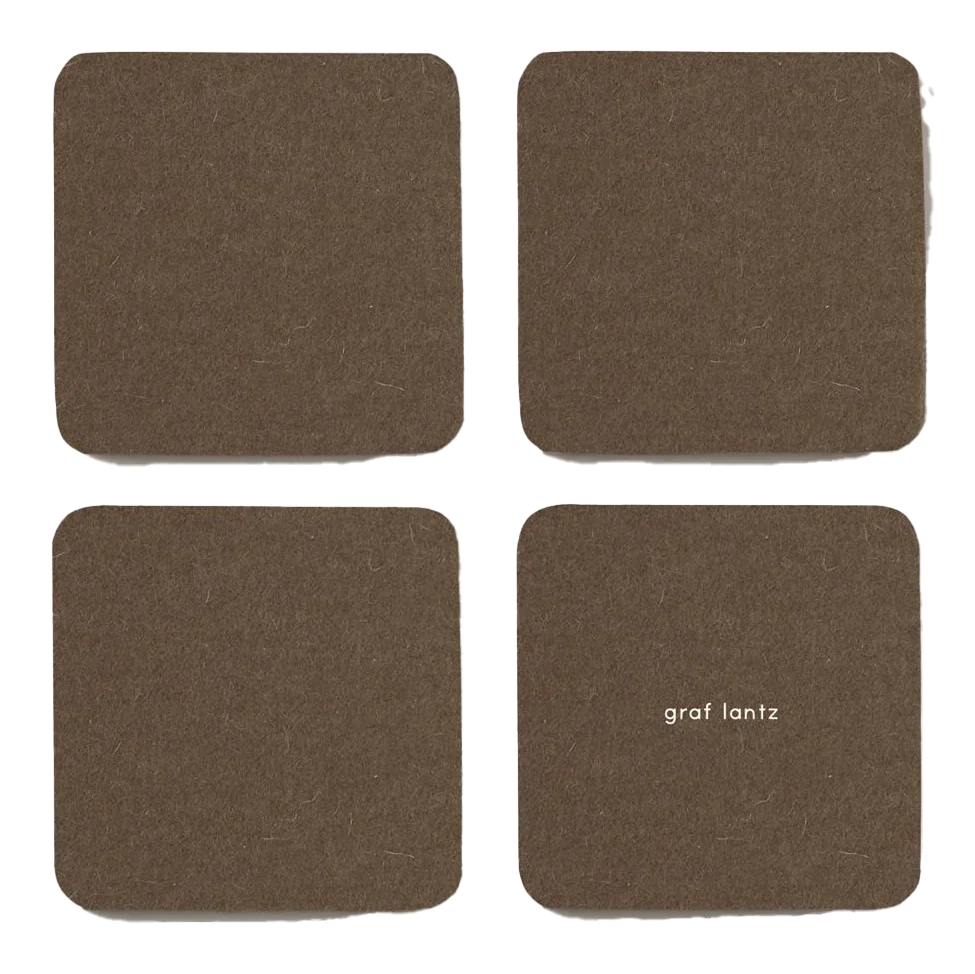 Graf Lantz Bierfilzl Square Felt Coaster – Cumin – 4pk
