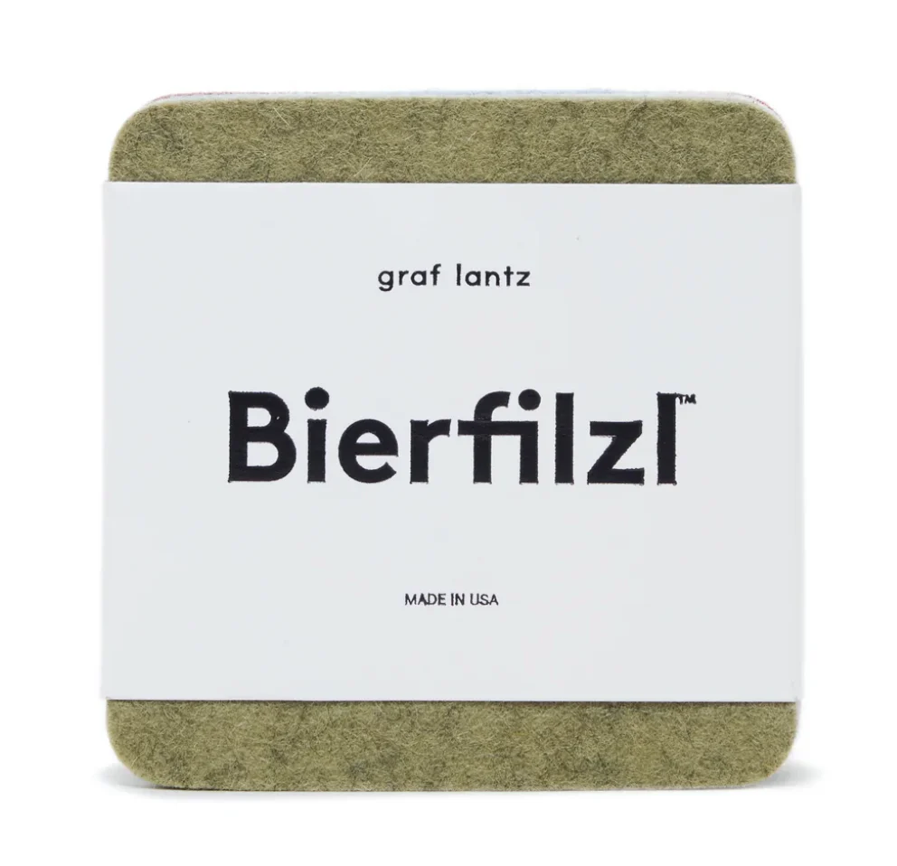 Graf Lantz Bierfilzl Square Felt Coaster – Ikebana – 4pk - Image 3