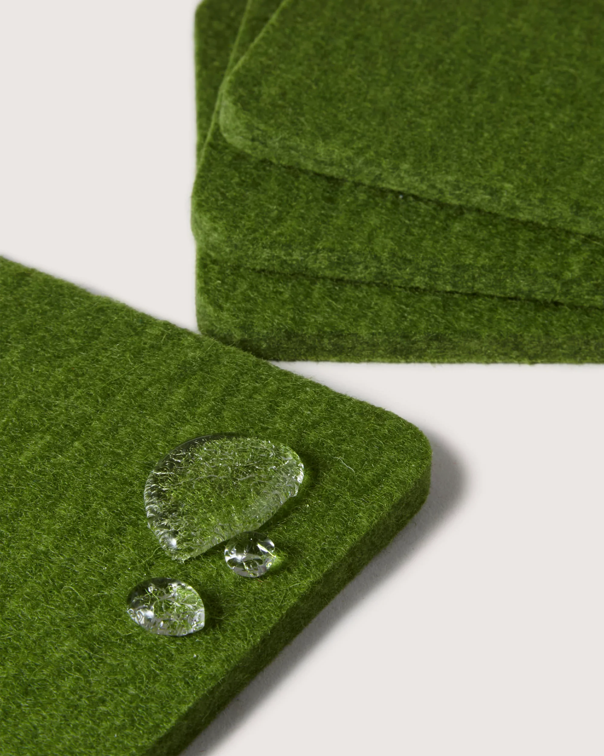 Graf Lantz Bierfilzl Square Felt Coaster – Loden Green – 4pk - Image 3