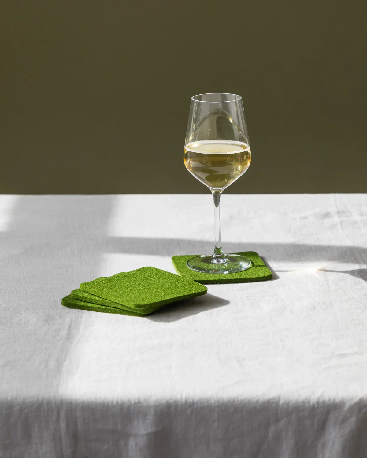 Graf Lantz Bierfilzl Square Felt Coaster – Loden Green – 4pk - Image 5