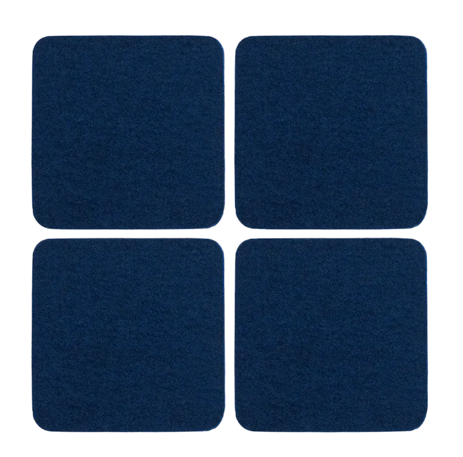 Graf Lantz Bierfilzl Square Felt Coaster – Marine – 4pk