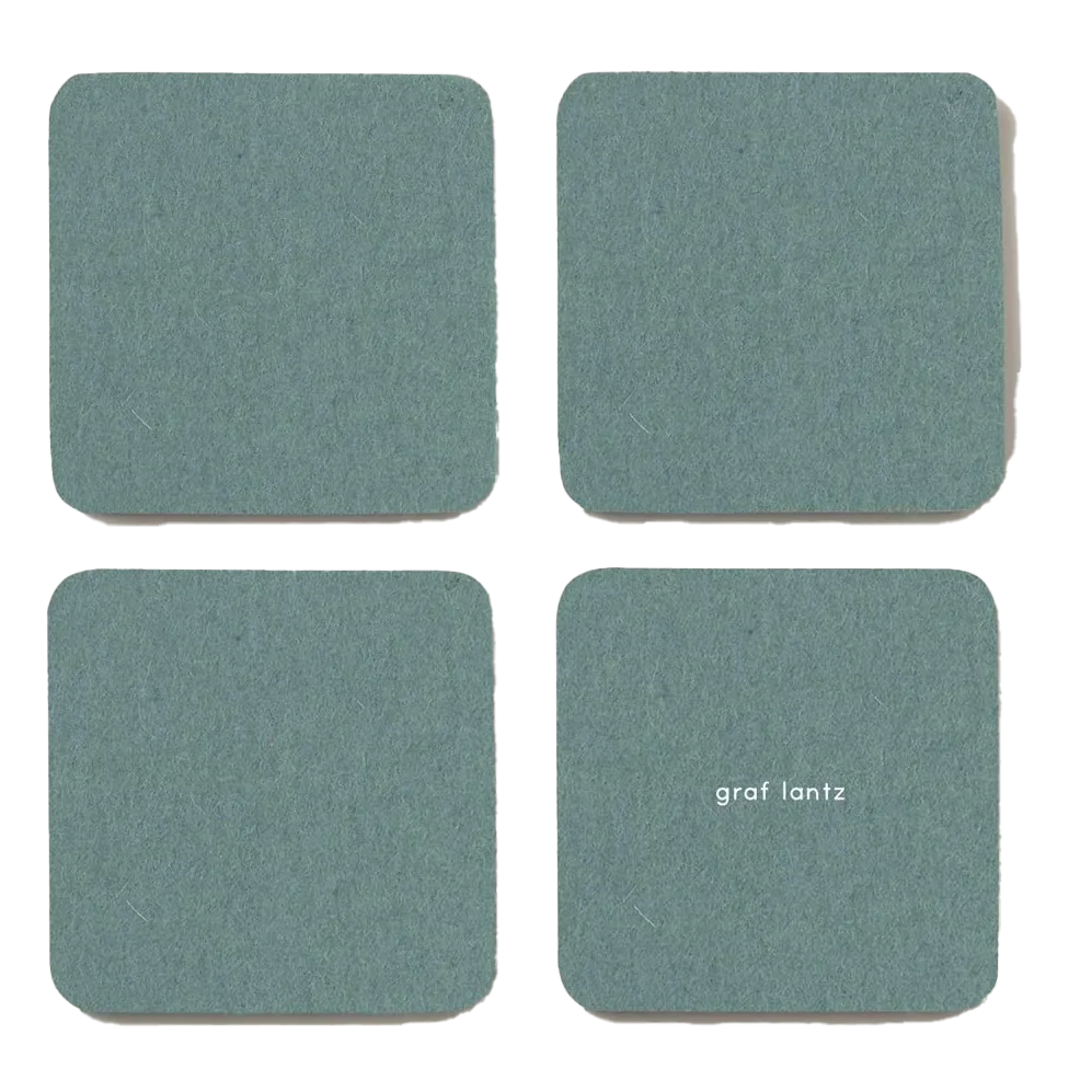 Graf Lantz Bierfilzl Square Felt Coaster – Spruce – 4pk
