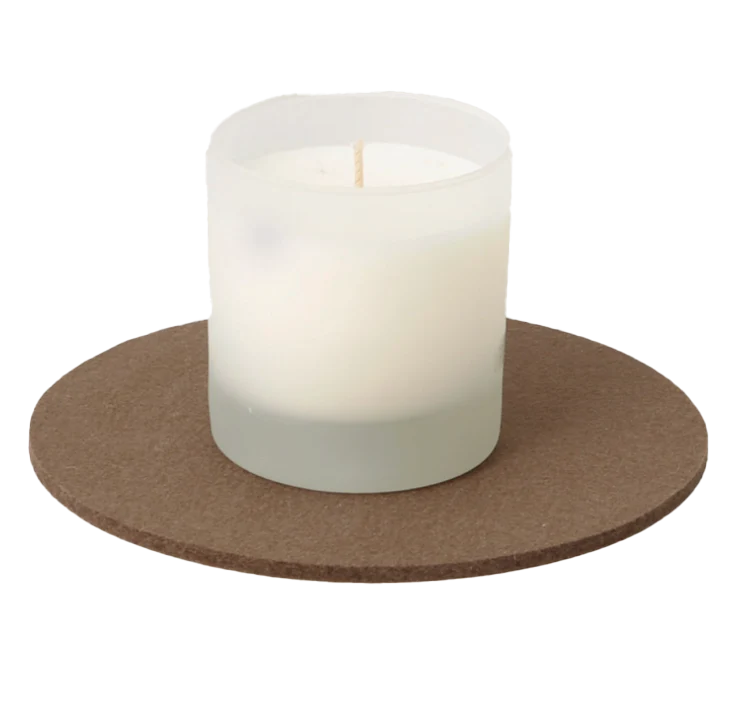 Graf Lantz Felt Round 8" Trivet – Cumin - Image 2