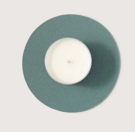 Graf Lantz Felt Round 8" Trivet – Spruce - Image 3