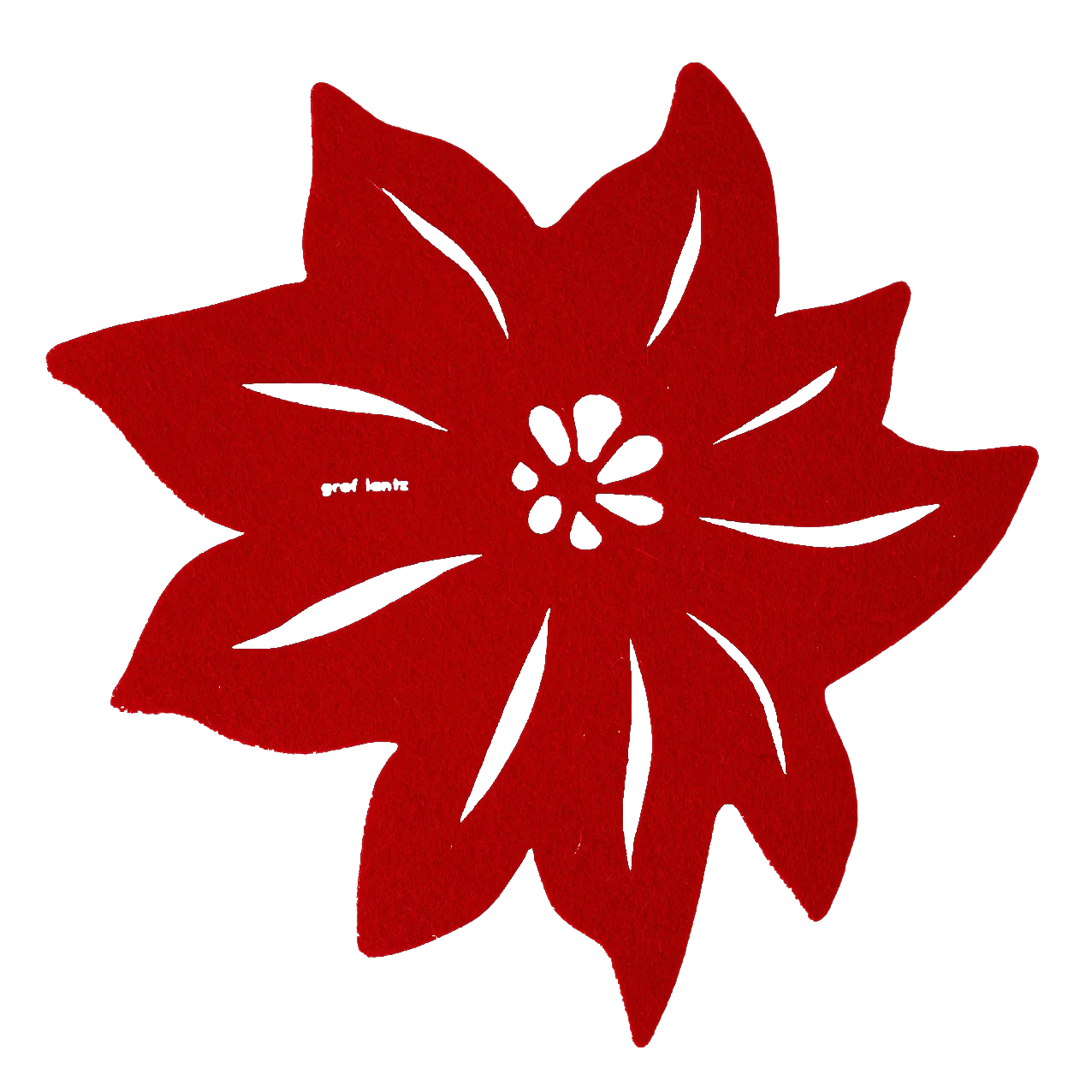 Graf Lantz Poinsettia Trivet – 10"