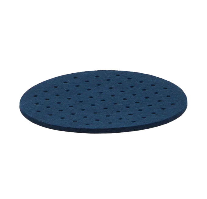 Graf Lantz Round Perforated Felt Trivet – Marine – 8" - Image 2