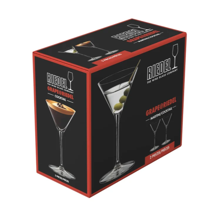 Grape@Riedel Martini / Cocktail Glasses – 7oz. – Set of 2 - Image 3