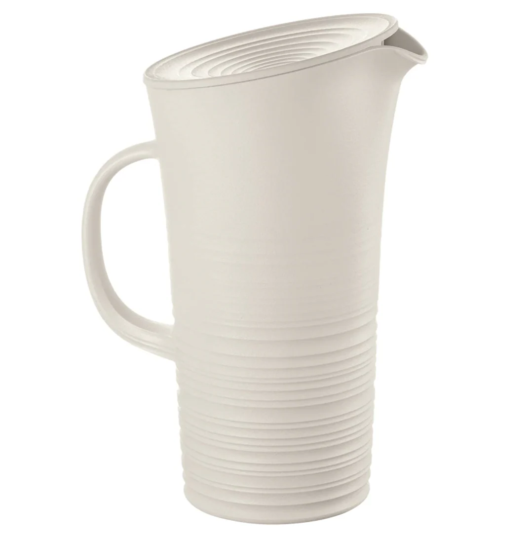 Guzzini Tierra Pitcher with Lid – Milk White
