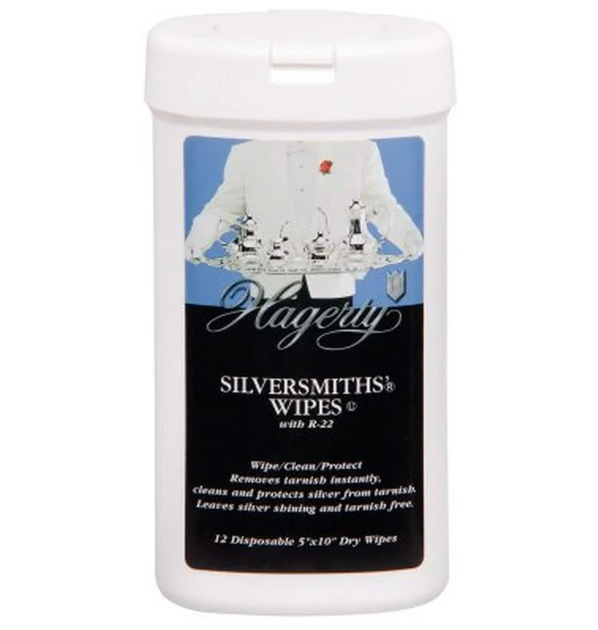 Hagerty Silversmiths' Dry Disposable Wipes – 12 Pack