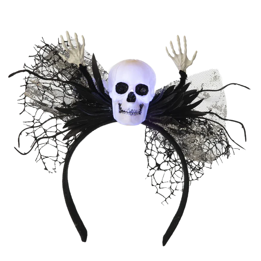 Halloween Lit Skull Headband