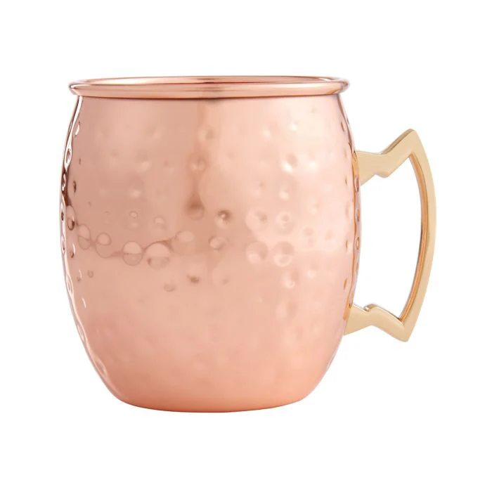 Hammered Copper Moscow Mule Drinking Mug – 16oz. - Image 2