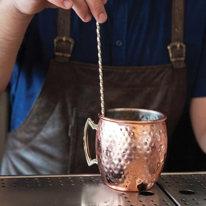 Hammered Copper Moscow Mule Drinking Mug – 16oz. - Image 4