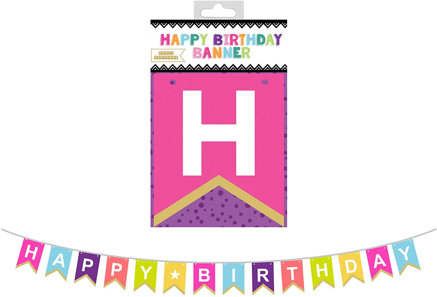 Happy Birthday Party Banner β 7-Feet - Image 2