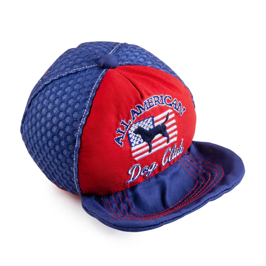 Haute Diggity Dog Designer Inspired Plush Dog Toy – All American Dog Club Trucker Hat