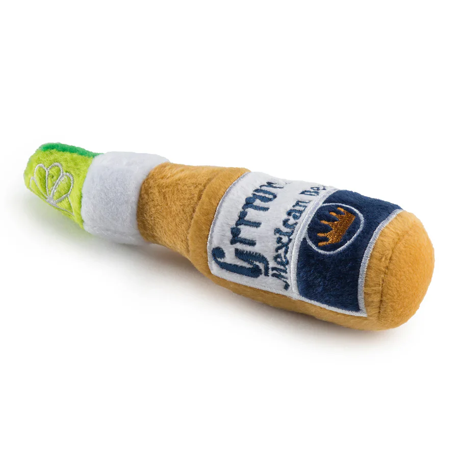 Haute Diggity Dog Designer Inspired Plush Dog Toy – Grrrona Beer Bottle - Image 2