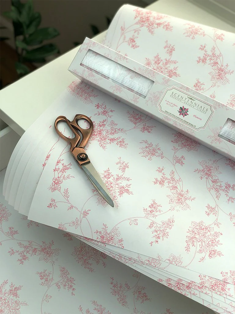 Heritage Rose Scented Drawer Liners - Image 3