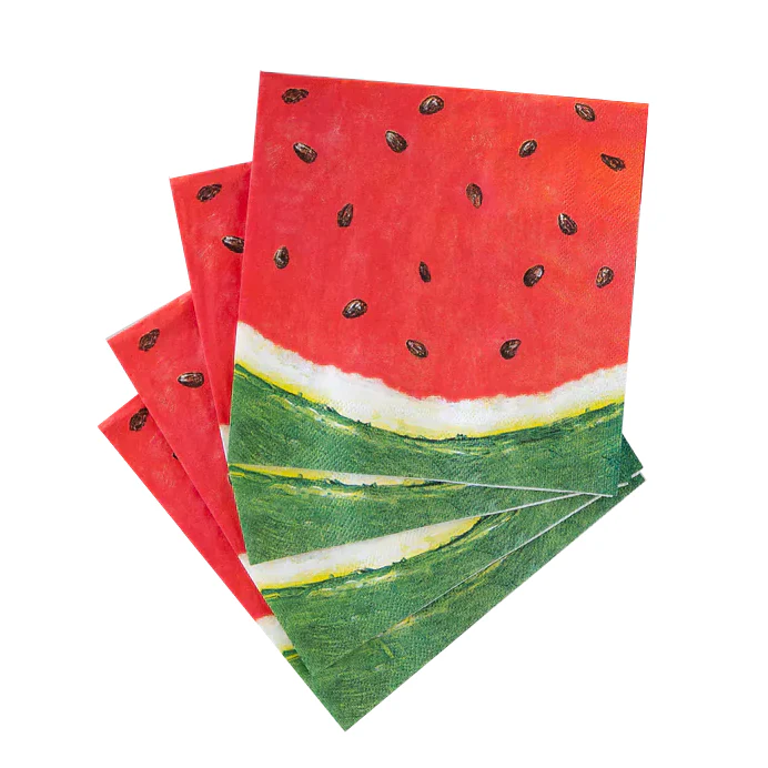 Hester & Cook Beverage Napkin – Watermelon – 20pk - Image 2
