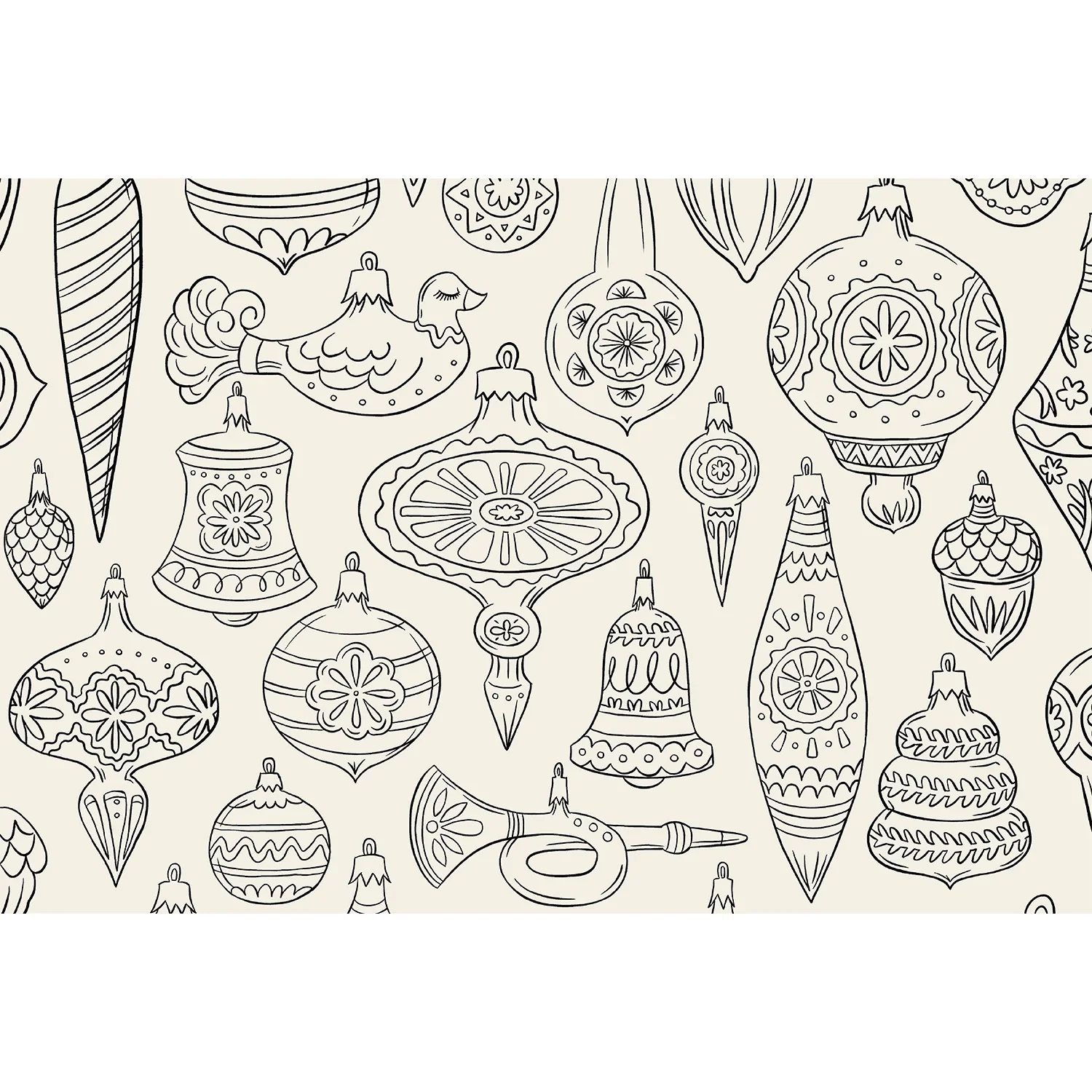 Hester & Cook Die-Cut Coloring Paper Placemats – Christmas – Pack of 18 - Image 3