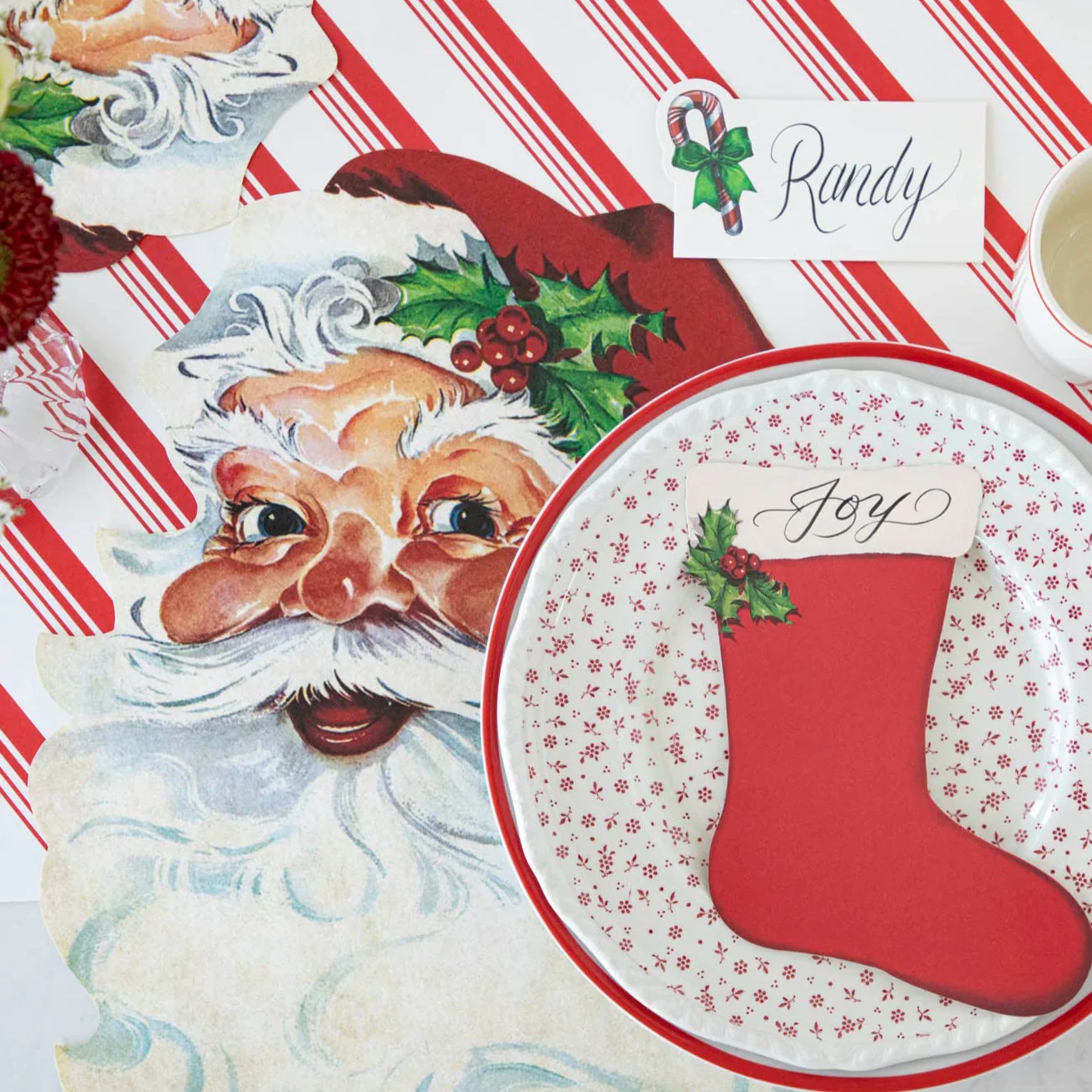 Hester & Cook Die-cut Paper Placemats – Santa – 12 - Image 3
