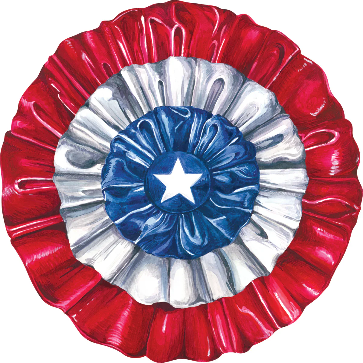 Hester & Cook Die-cut Star-Spangled Paper Placemats – 15.5" – Pack of 12