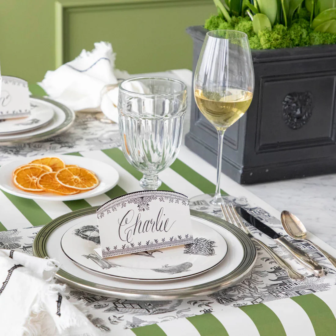 Hester & Cook Paper Placemats - Black Willow – 18 Per Package - Image 2