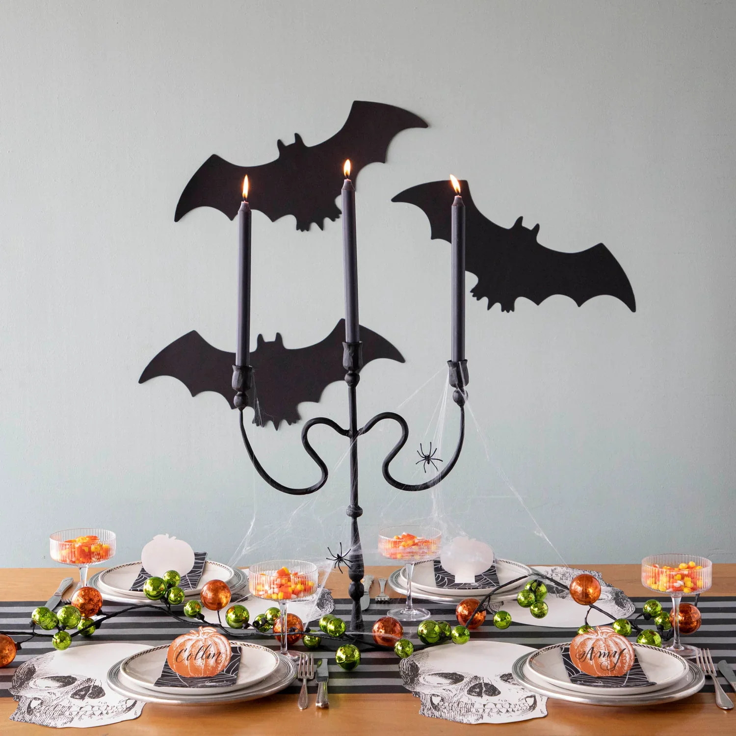 Hester & Cook Paper Placemats - Die-cut Bat Placemat – Pack of 12 - Image 4