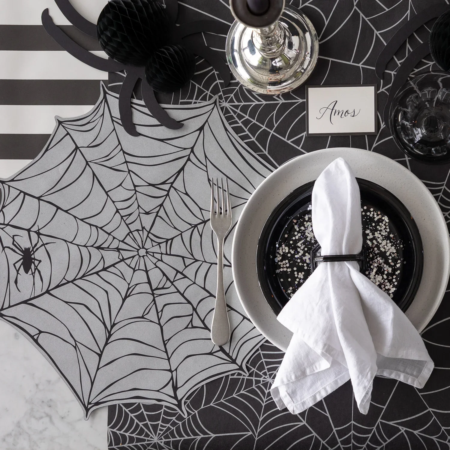Hester & Cook Paper Placemats - Die-cut Spiderweb β Pack of 12 - Image 2