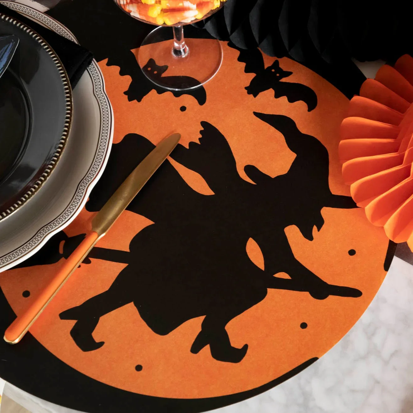 Hester & Cook Paper Placemats - Die-Cut Wicked Witch Placemat β Pack of 12 - Image 2