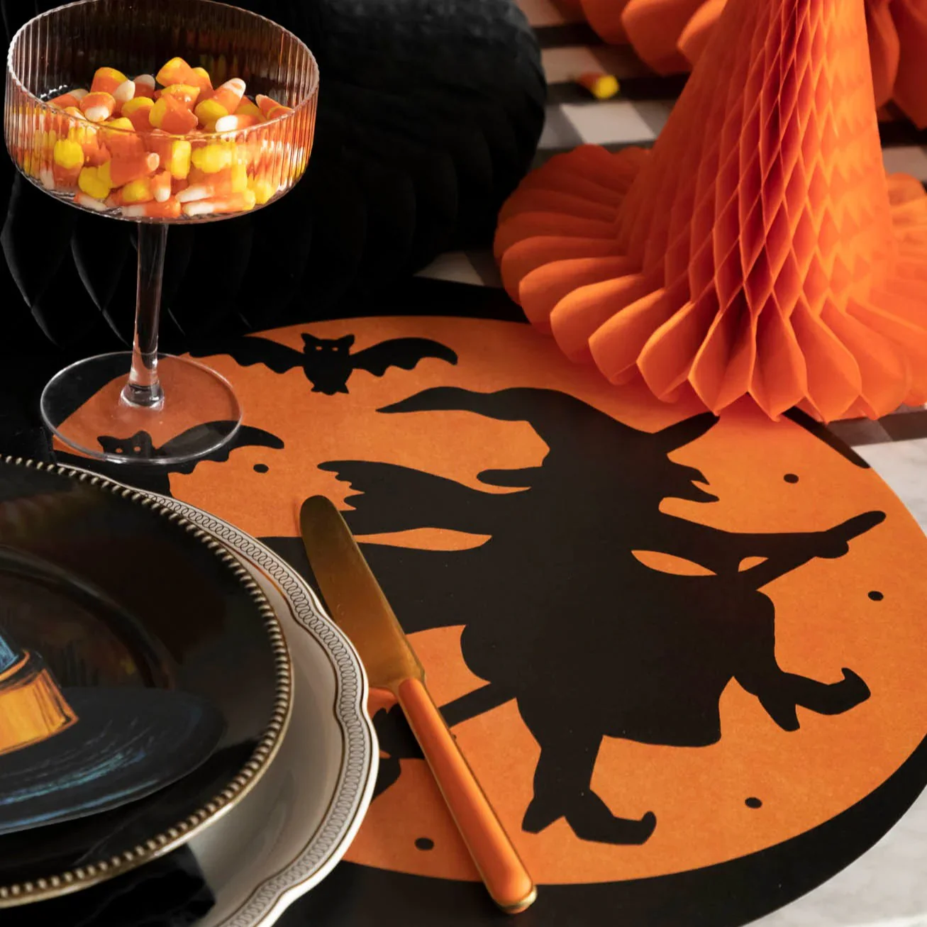 Hester & Cook Paper Placemats - Die-Cut Wicked Witch Placemat β Pack of 12 - Image 3
