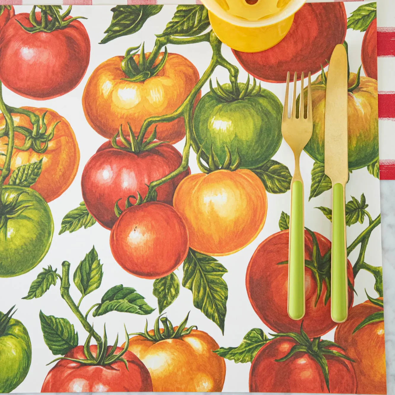 Hester & Cook Paper Placemats - Tomato Vine Placemat – Pack of 18 - Image 2