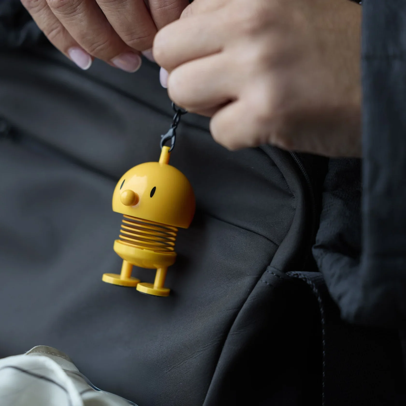 Hoptimist Bobblehead Bag Charm – Yellow - Image 3