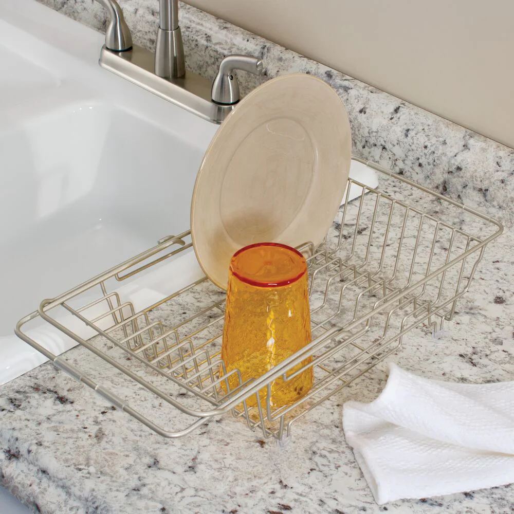 iDesign Classico Over Sink Dish Drainer – Satin - Image 6