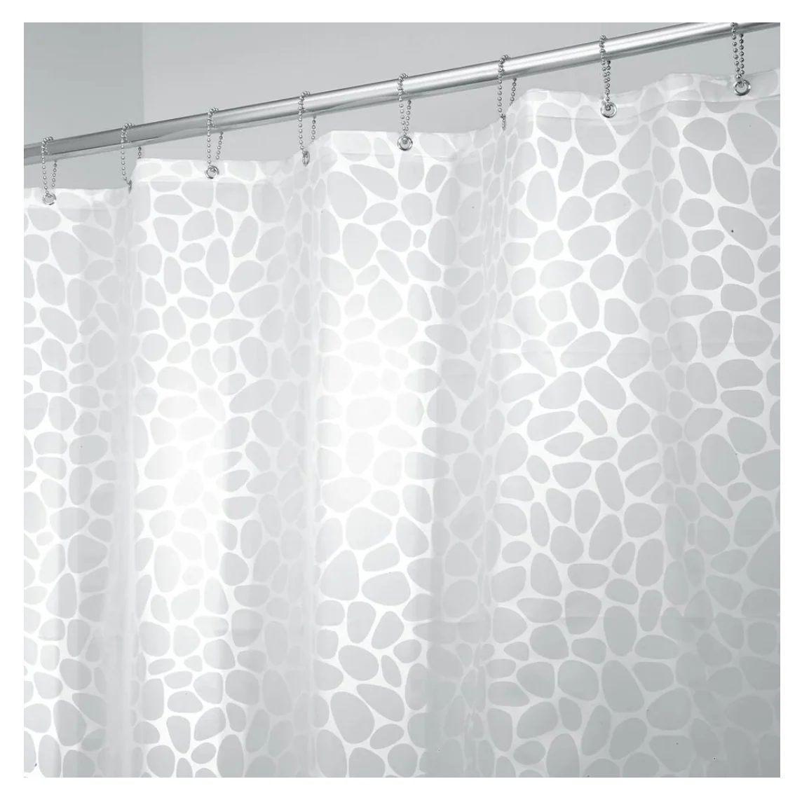 IDesign Peva Shower Curtain – Pebblz – 72" x 72"