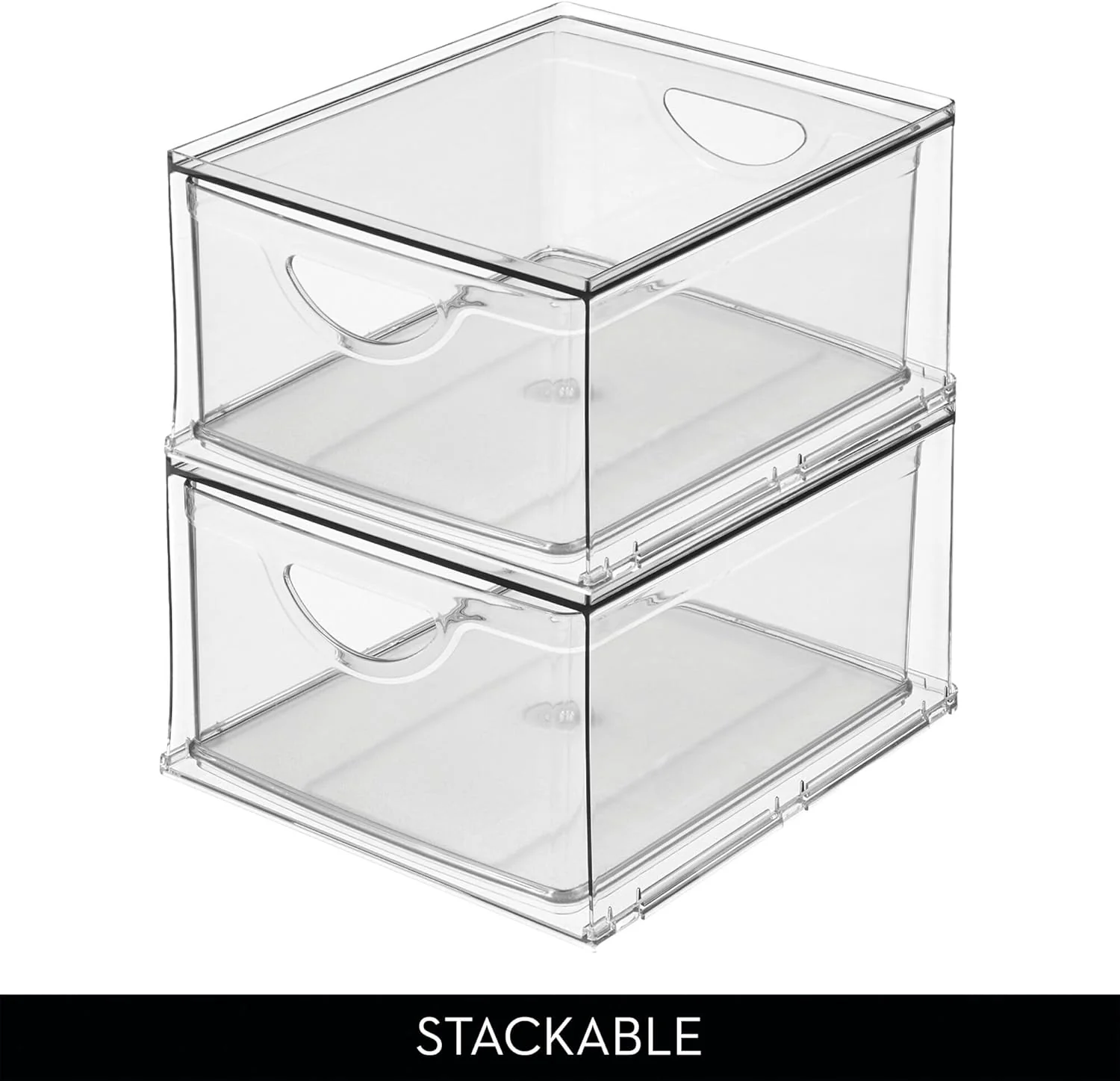 iDesign Recycled Plastic Cabinet and Pantry Storage Bin with Drawer – 10” x 9” - Image 3
