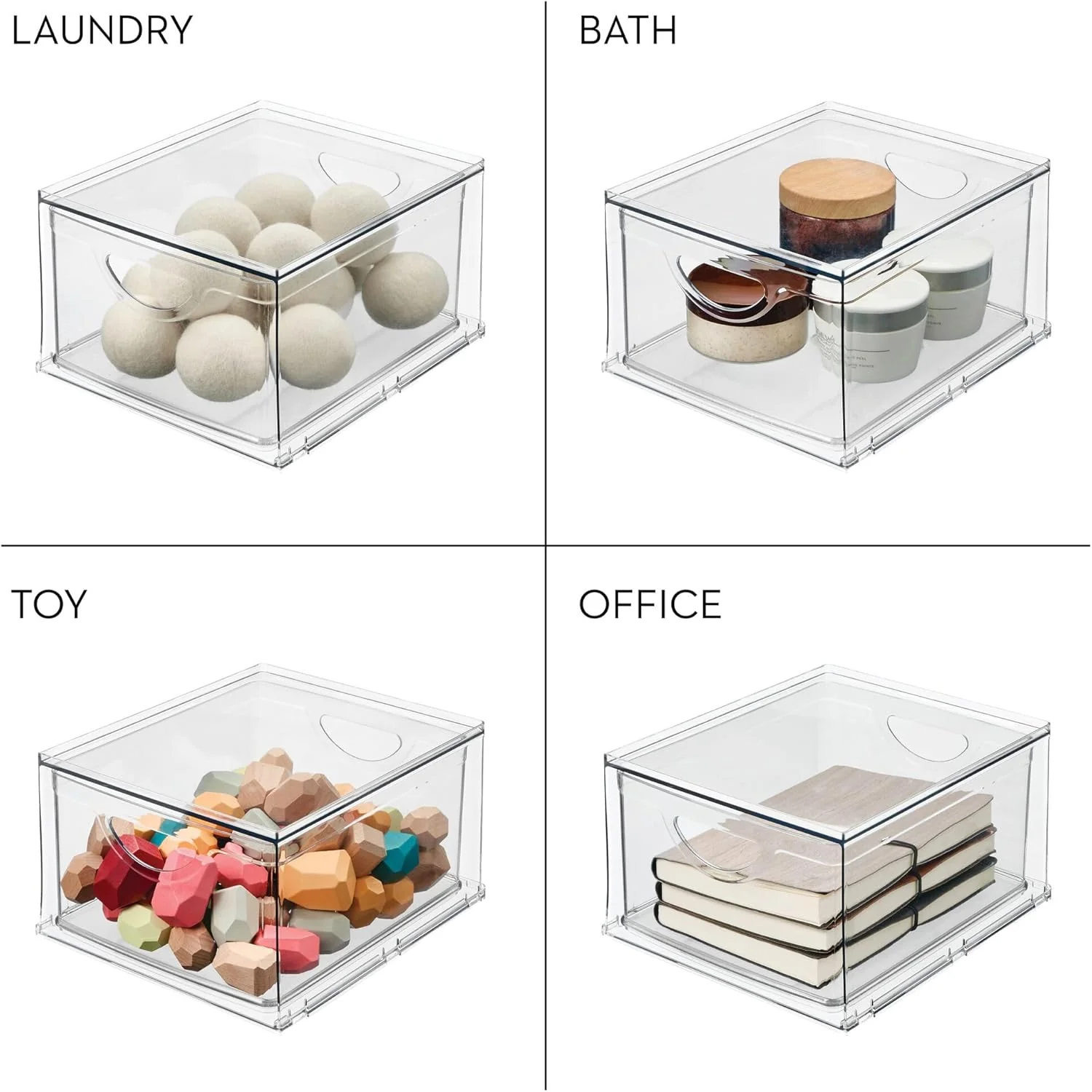 iDesign Recycled Plastic Cabinet and Pantry Storage Bin with Drawer – 10” x 9” - Image 4