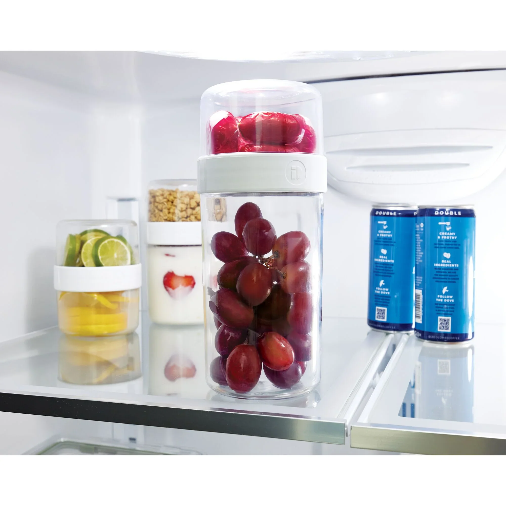 iDesign Recycled Plastic Stack n’ Snack Canister – Large – 3.6” x 3.6” x 8.3” - Image 5