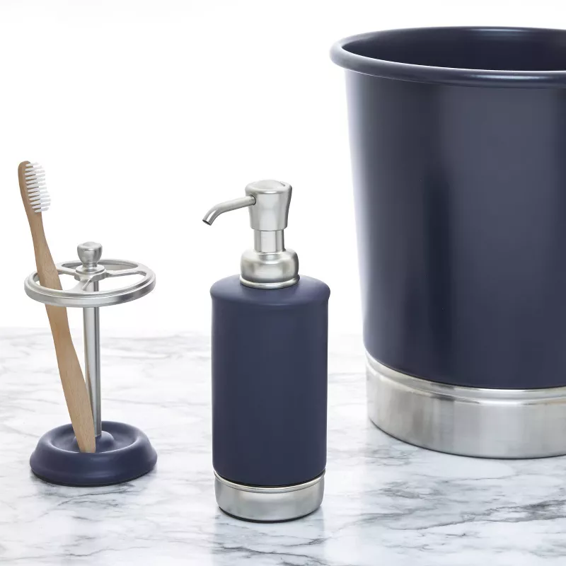 iDesign York Soap Dispenser – Navy - Image 4