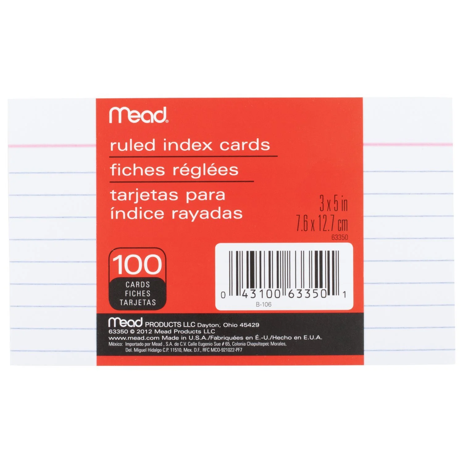 Index Cards โ 3" x 5" โ 100 Pack - Image 2