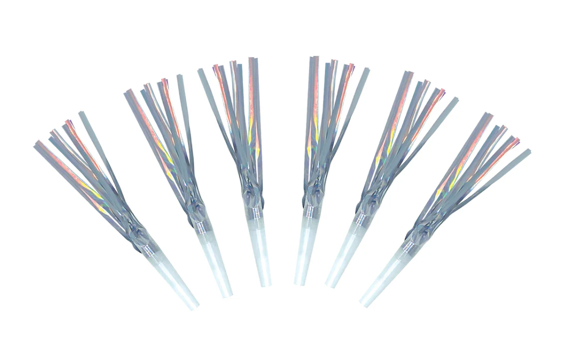 Iridescent Party Whistles / Tooters – Set of 6 - Image 2