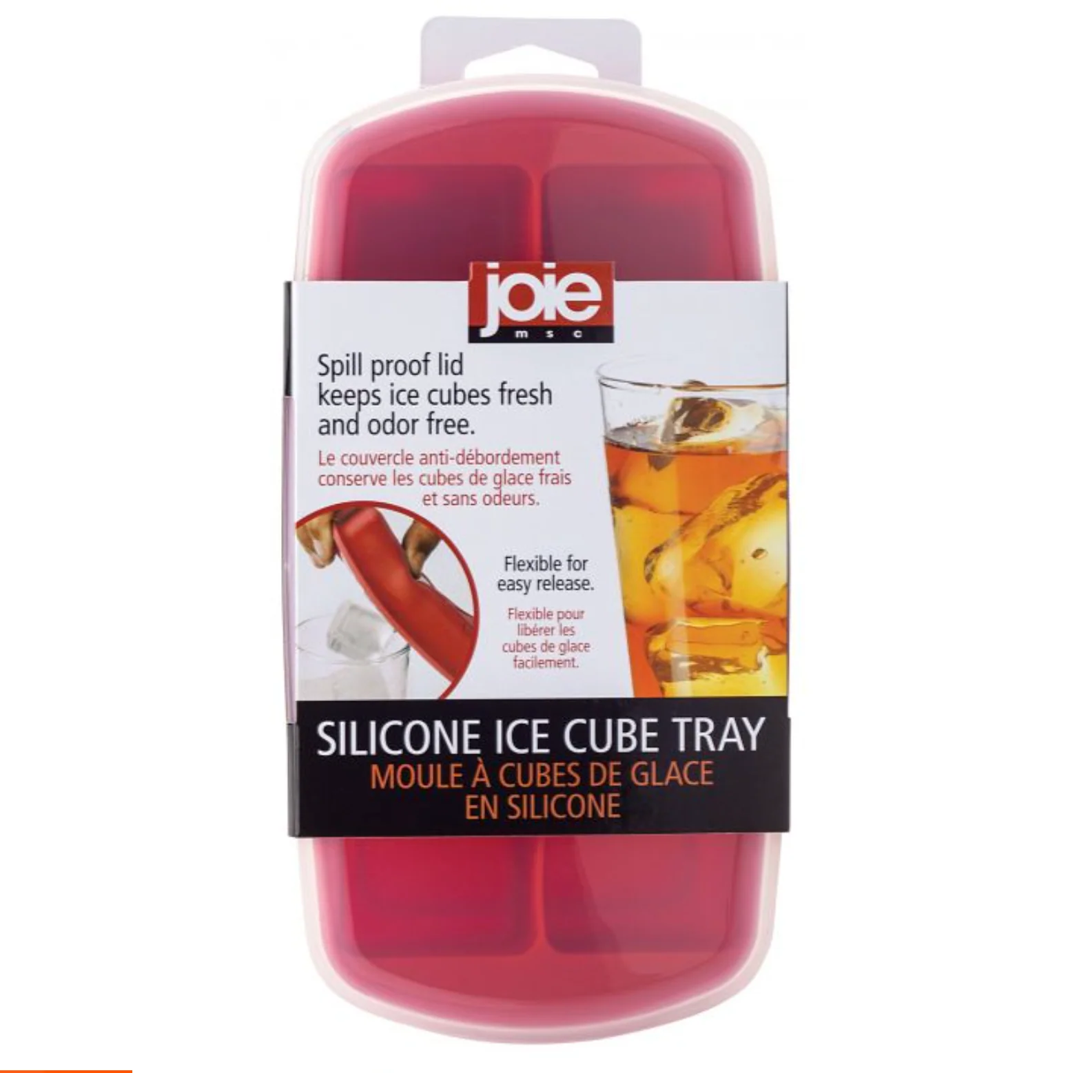 Joie Silicone 10 Slot Ice Cube Tray – Assorted Colors - SOLD INDIVIDUALLY - Image 2
