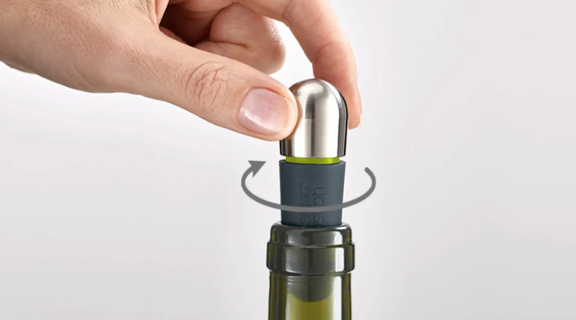 Joseph Joseph BarWise Twist-lock Wine Stoppers – Set of 2 - Image 4