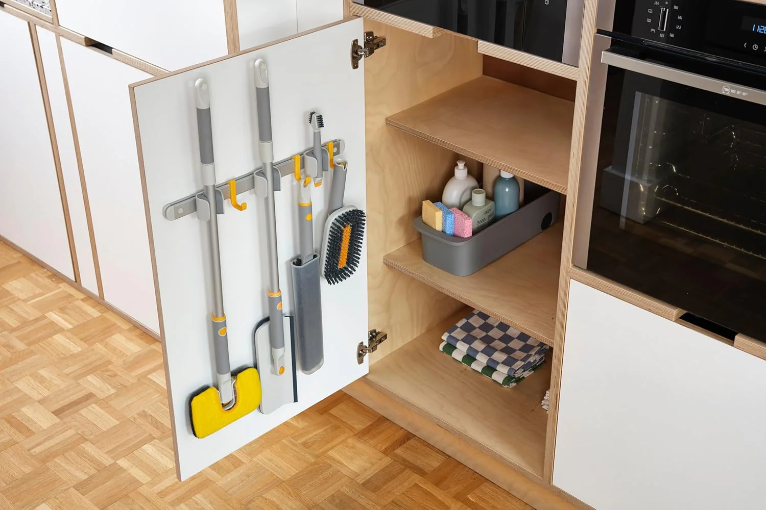 Joseph Joseph CleanTech Cleaning Utility Tool Storage Rail | Organizer Rack - Image 5