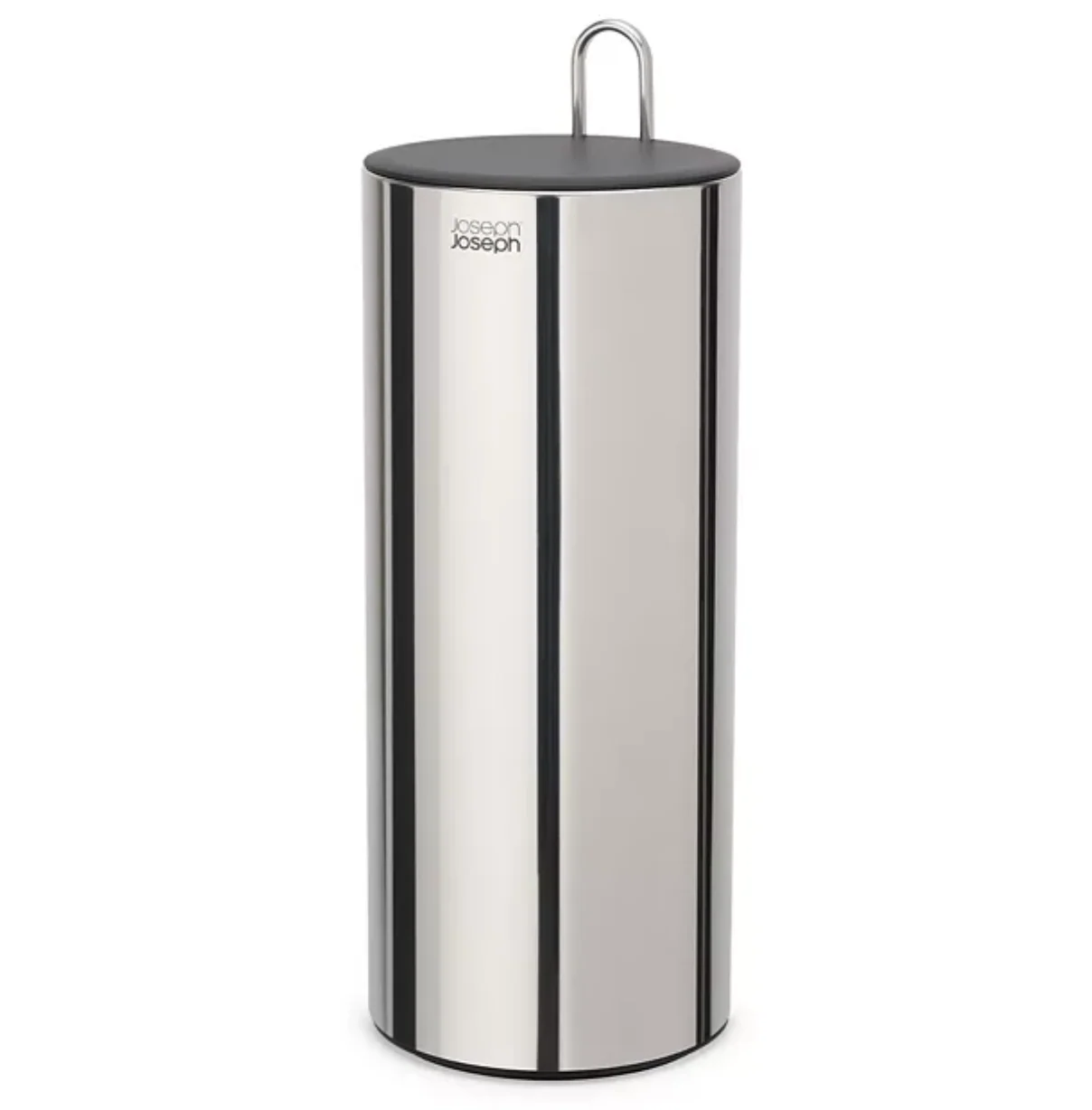 Joseph Joseph EasyStore Luxe Polished Stainless Steel Concealed Toilet Roll Holder