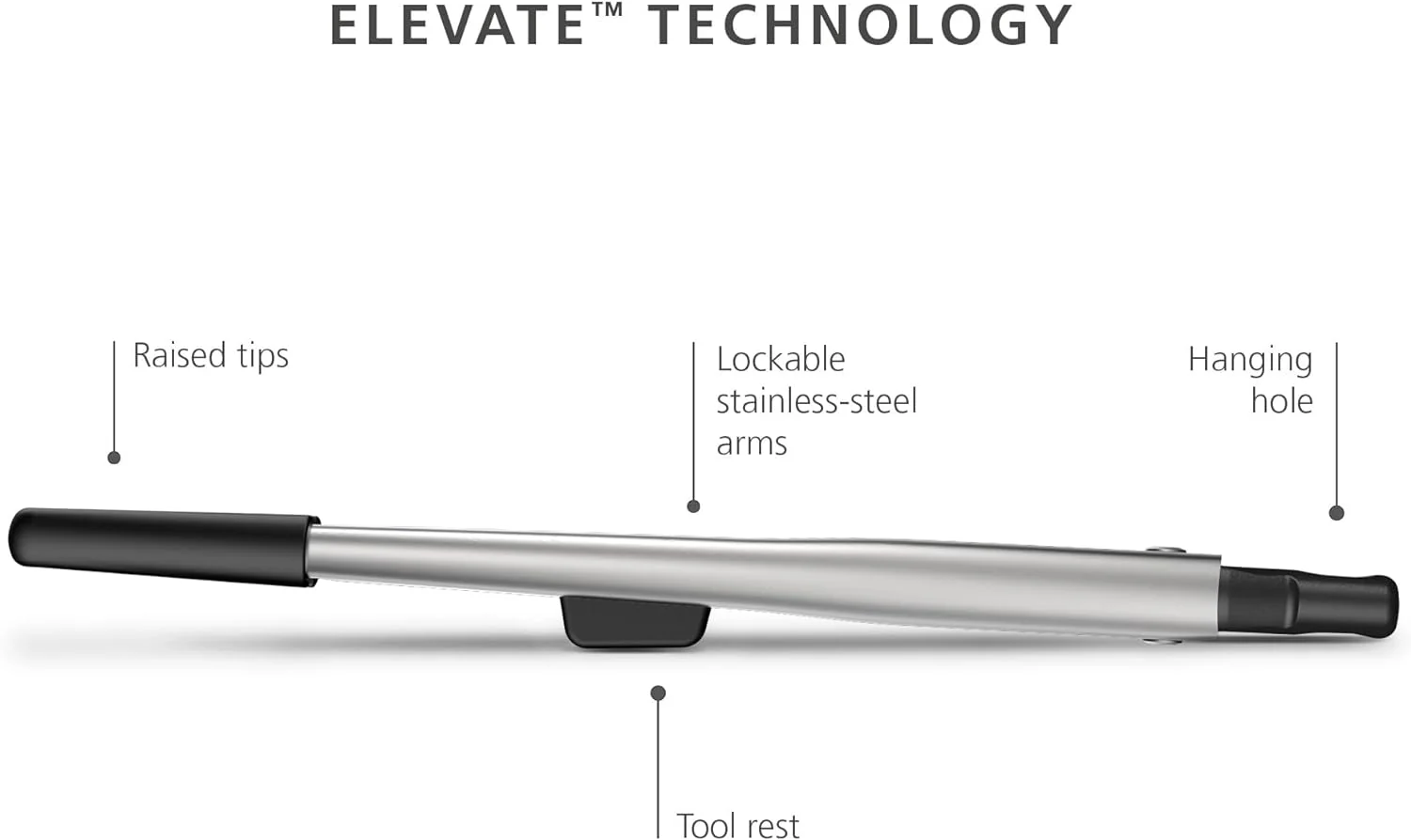 Joseph Joseph Elevate Fusion Silicone Tongs with Integrated Tool Rest - Image 3