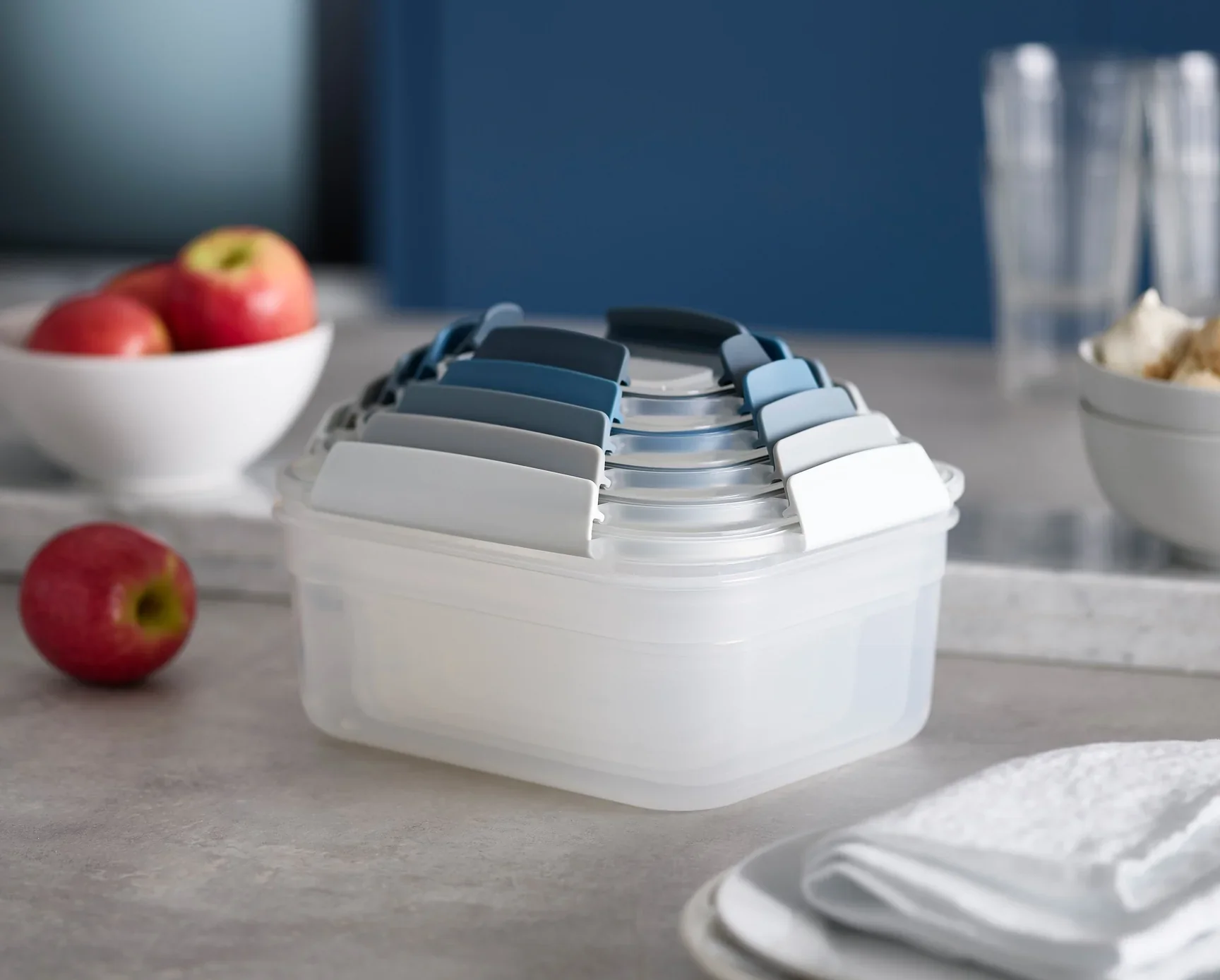 Joseph-Joseph Nest Lock Containers - Sky – 10 Piece Nesting Set - Image 6
