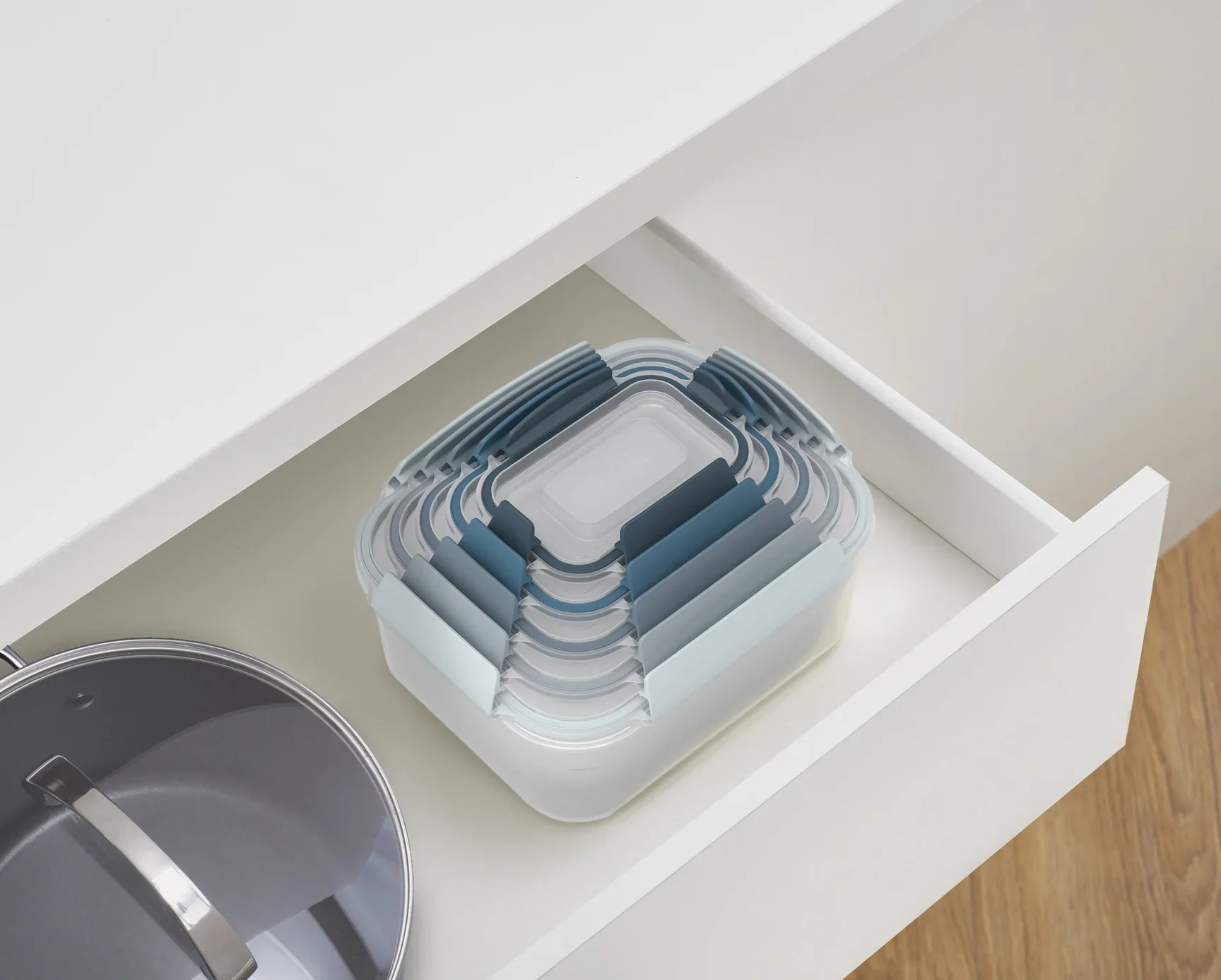 Joseph-Joseph Nest Lock Containers - Sky – 10 Piece Nesting Set - Image 8