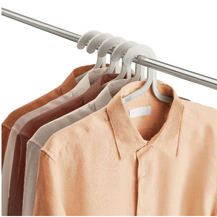 Joseph Joseph Orderly Anti-tangle Slim Clothes Hangers – Ecru – Set of 5 - Image 7