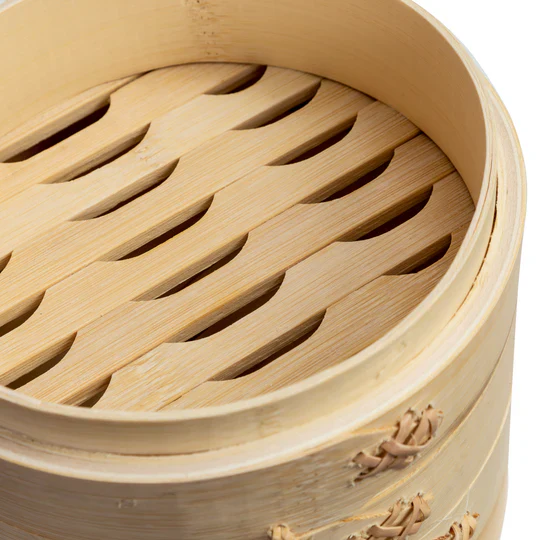 Joyce Chen 2 Tier Bamboo Steamer Baskets – 6in - Image 3