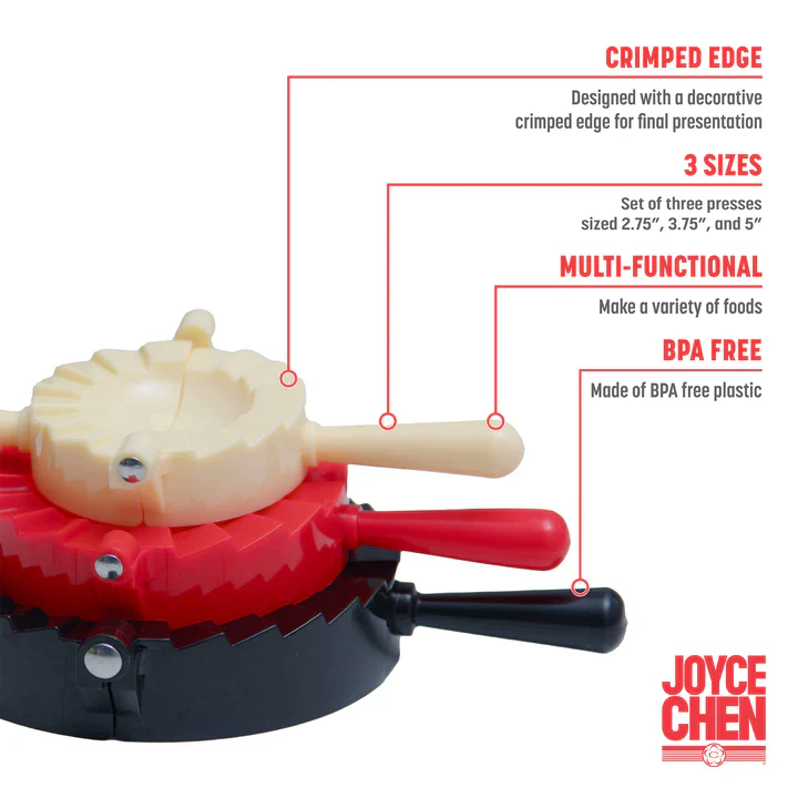 Joyce Chen Dumpling Press – 3 Piece Set - Image 2